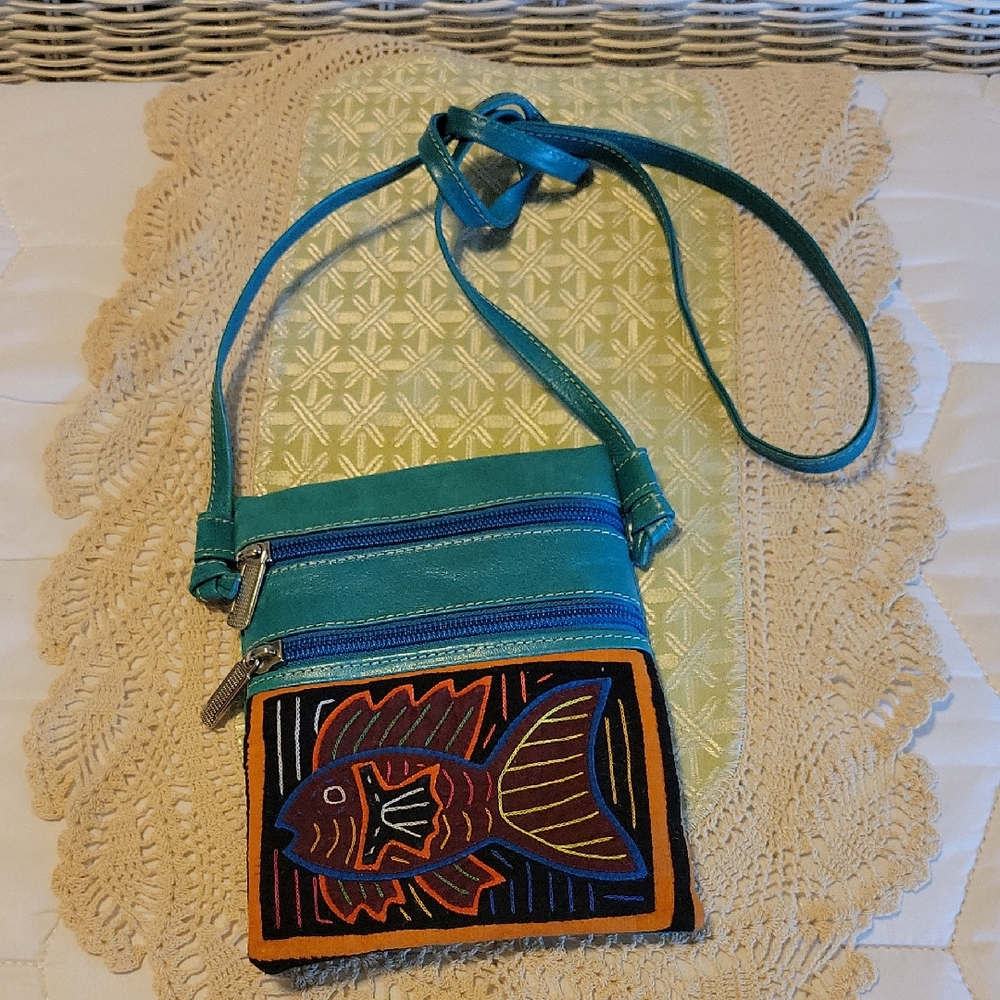 Vibrant Leather Crossbody Bag